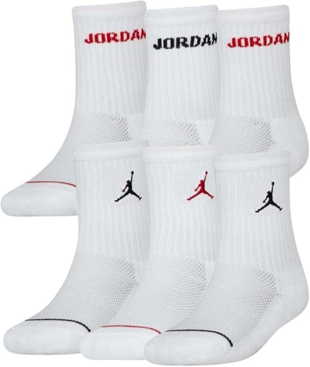 Jordan Pacco da 6 Calze junior Jordan Legend Crew - BJ0343