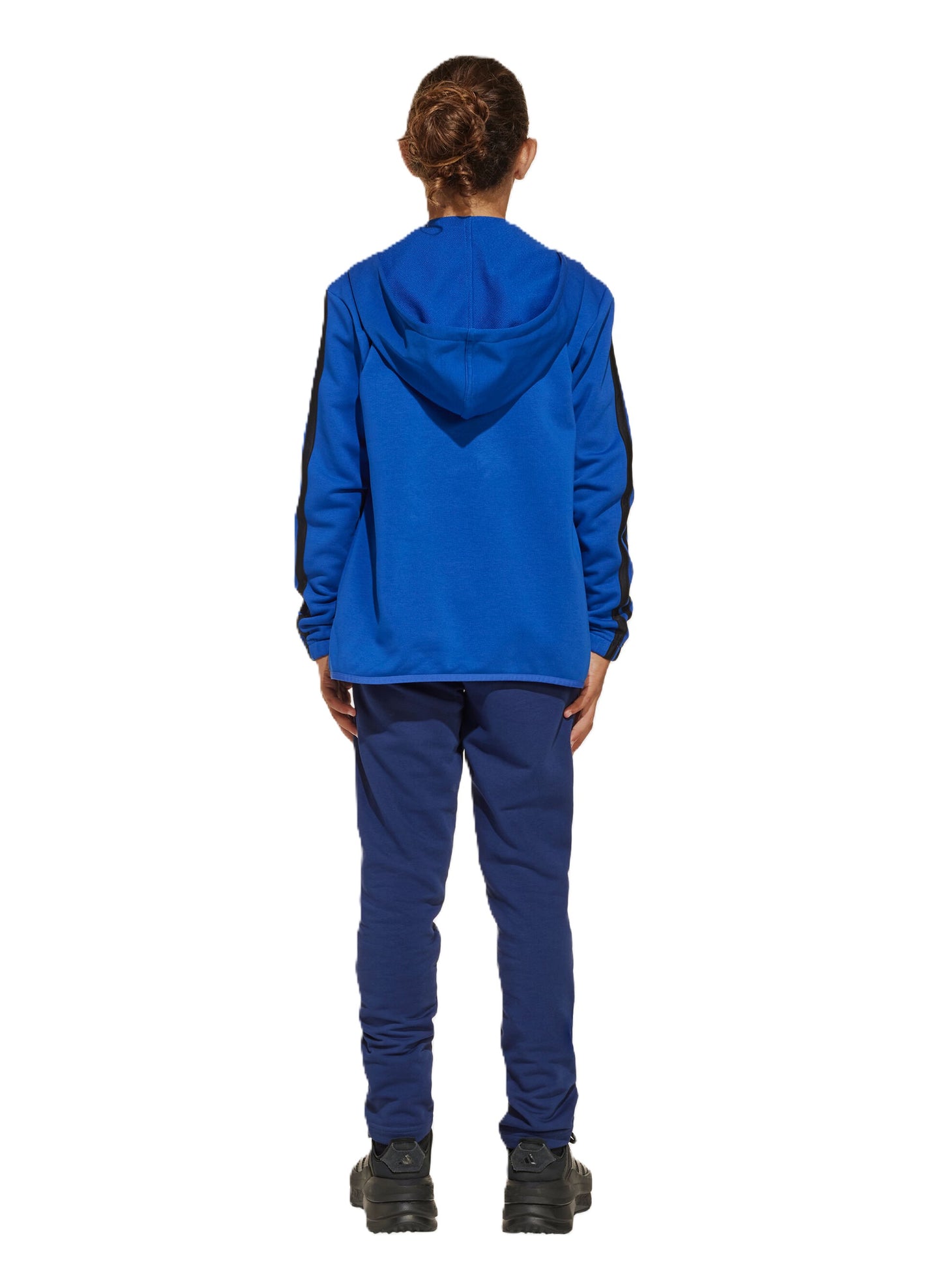 Adidas tuta full zip in french terry triple stripes ragazzo - JE0311
