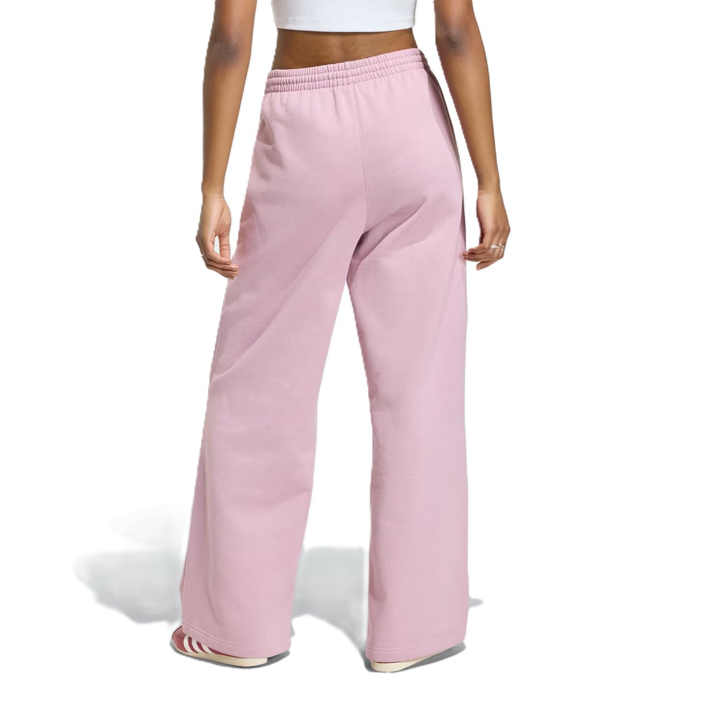 Adidas ESSENTIALS Pantalone Donna a Gamba Larga in Felpa