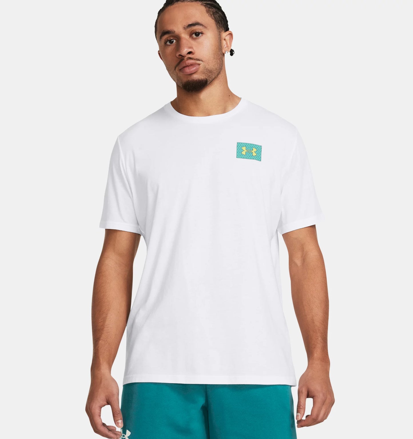 Under Armour T-Shirt mc Uomo - UA Color Block Logo Left Chest - 1382828