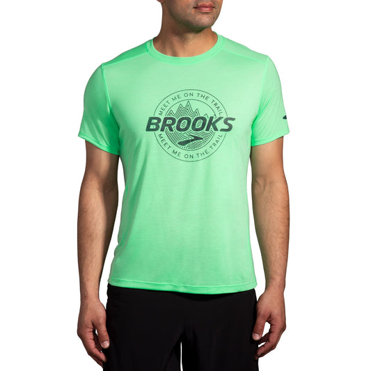 Brooks T-S Running Uomo - Distance Short Sleeve 3.0 - 211502