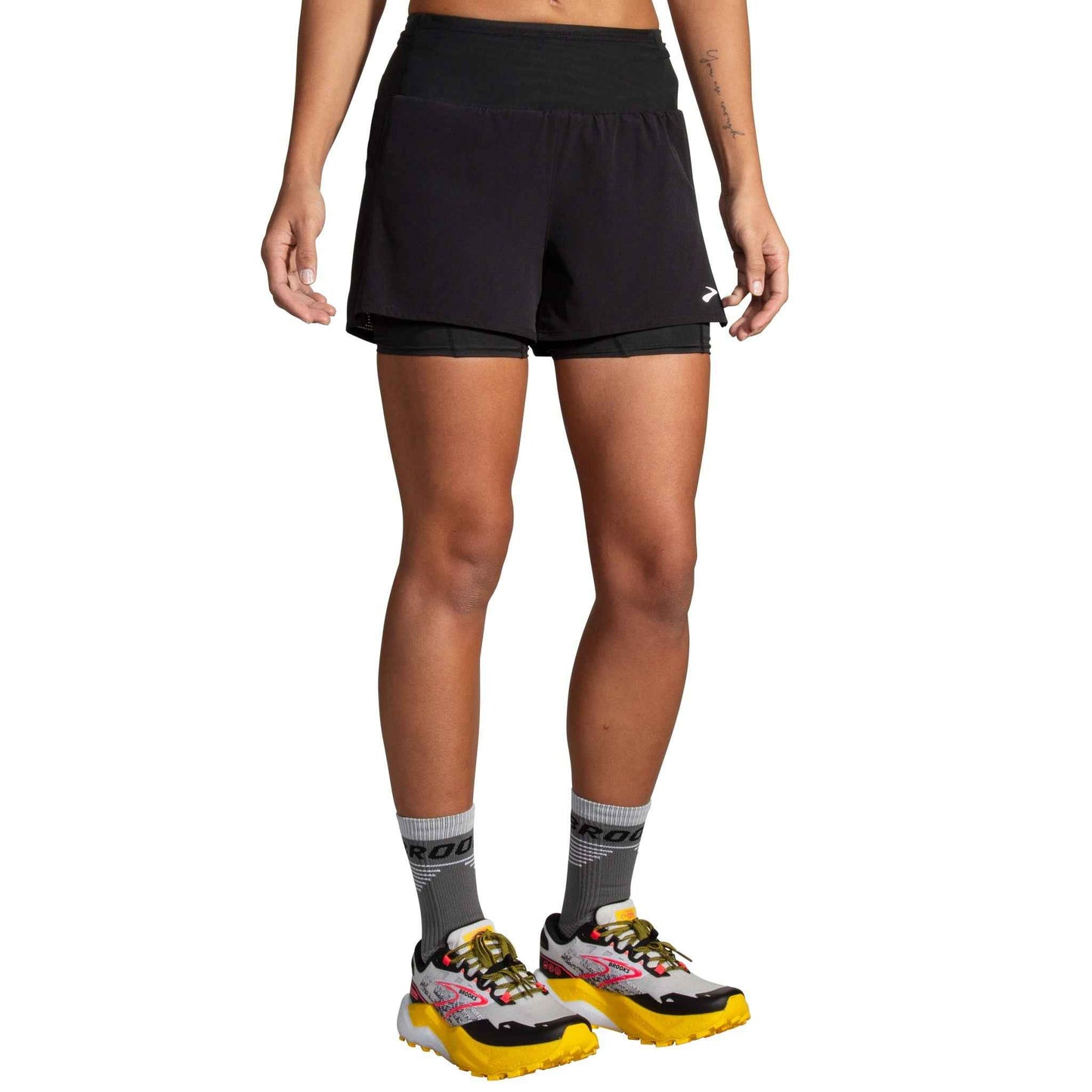 Brooks Short Running Donna - High Point 3" 2-in-1 - 221656