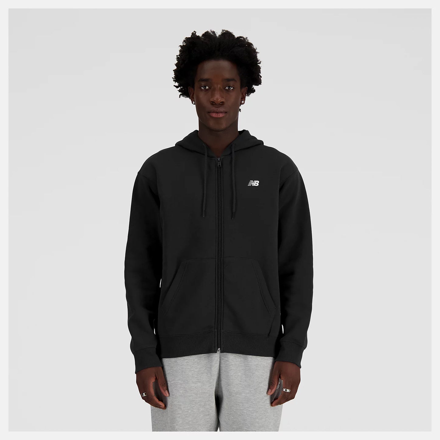 New Balance Felpa Sport Essentials Logo Fleece Full Zip - MJ41502