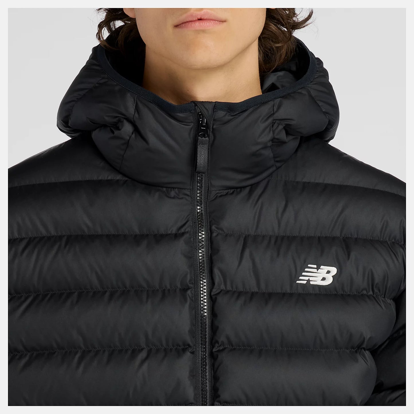New Balance Essentials Hooded Puffer Jacket Uomo - MO53500