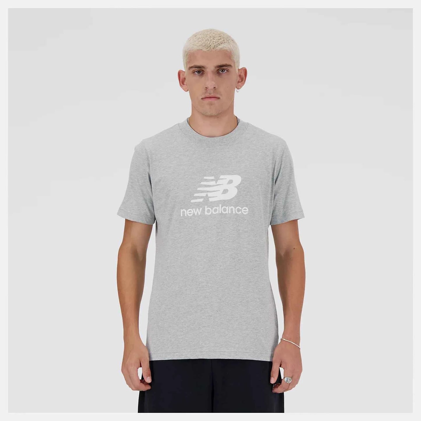 New Balance Stacked Logo T-Shirt Uomo - MT41502