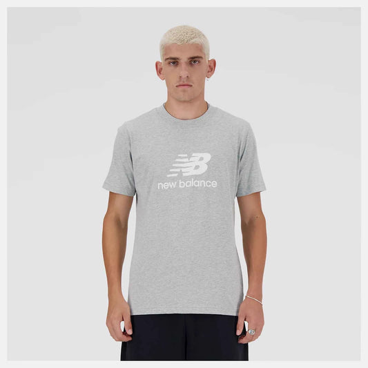 New Balance Stacked Logo T-Shirt Uomo - MT41502