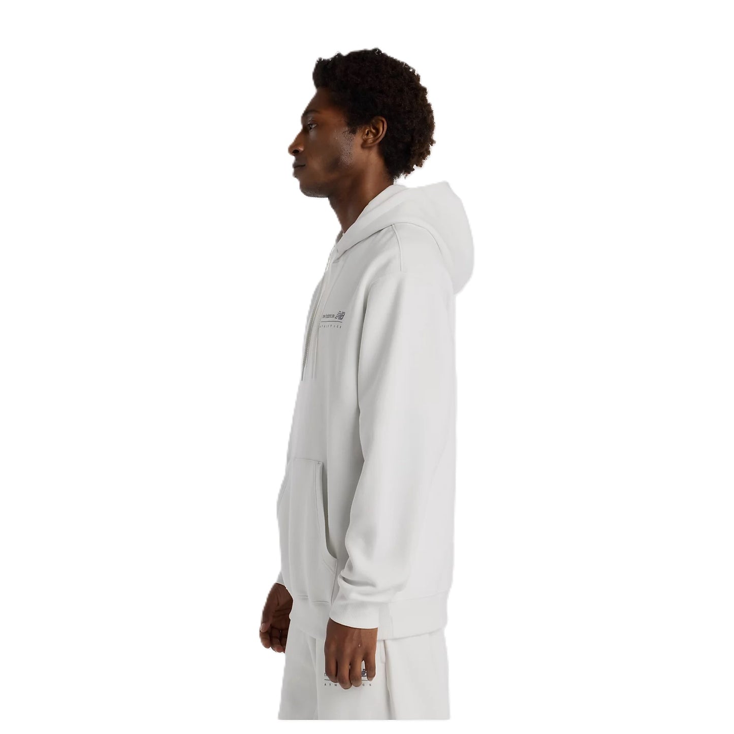 New Balance Felpa Uomo - Linear Graphic Fleece Hoodie - MT53528