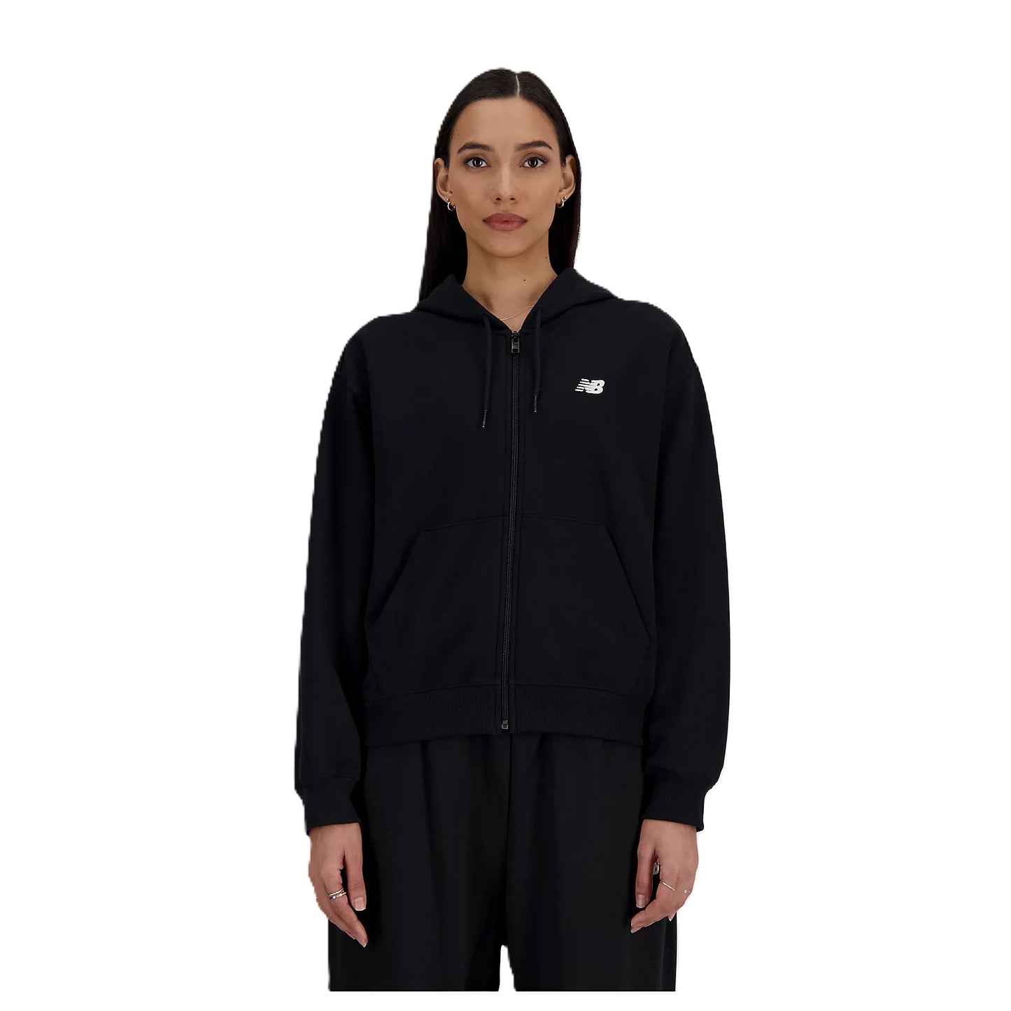New Balance French Terry Full Zip Hoodie Donna - WJ41501
