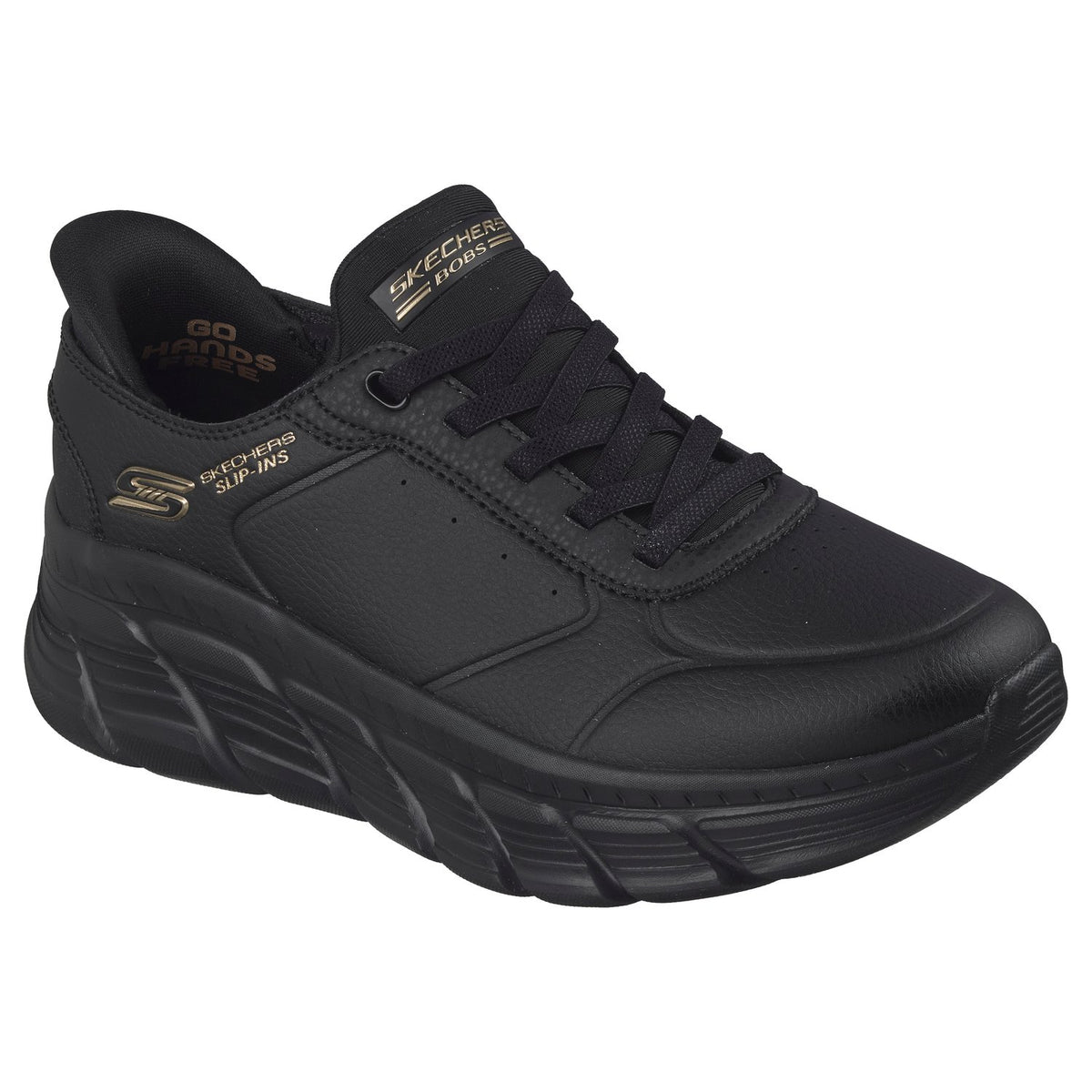 Skechers Sneakers Donna Slip-ins: BOBS Sport B Flex HI - Workday - 117394 - BBK - Black - vista laterale