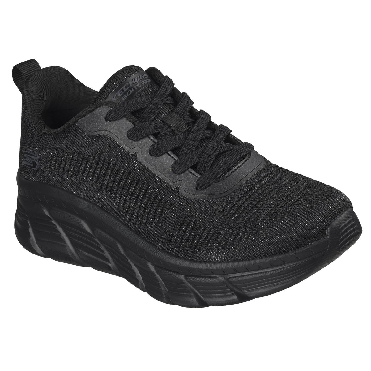 Skechers Sneakers Donna - BOBS Sport B Flex HI - 117407 - BBK - Black - vista laterale