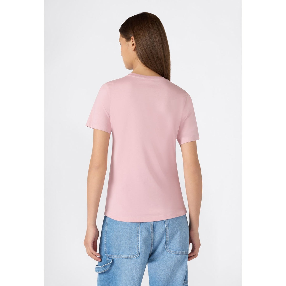 Champion T-shirt Donna Icons Small Script - 118408 - Rosa chiaro - vista 2