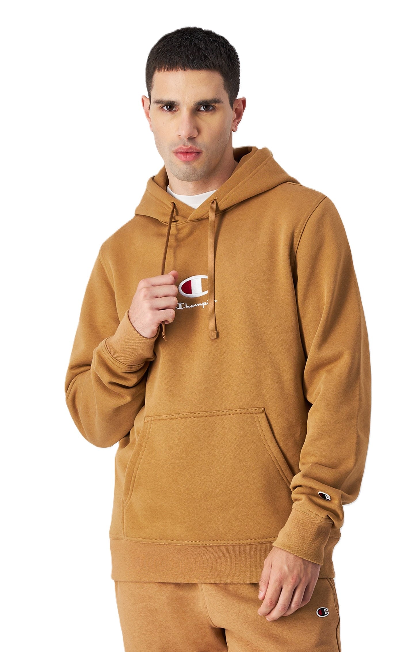 Champion Felpa Cappuccio Logo Grande Uomo - 220268