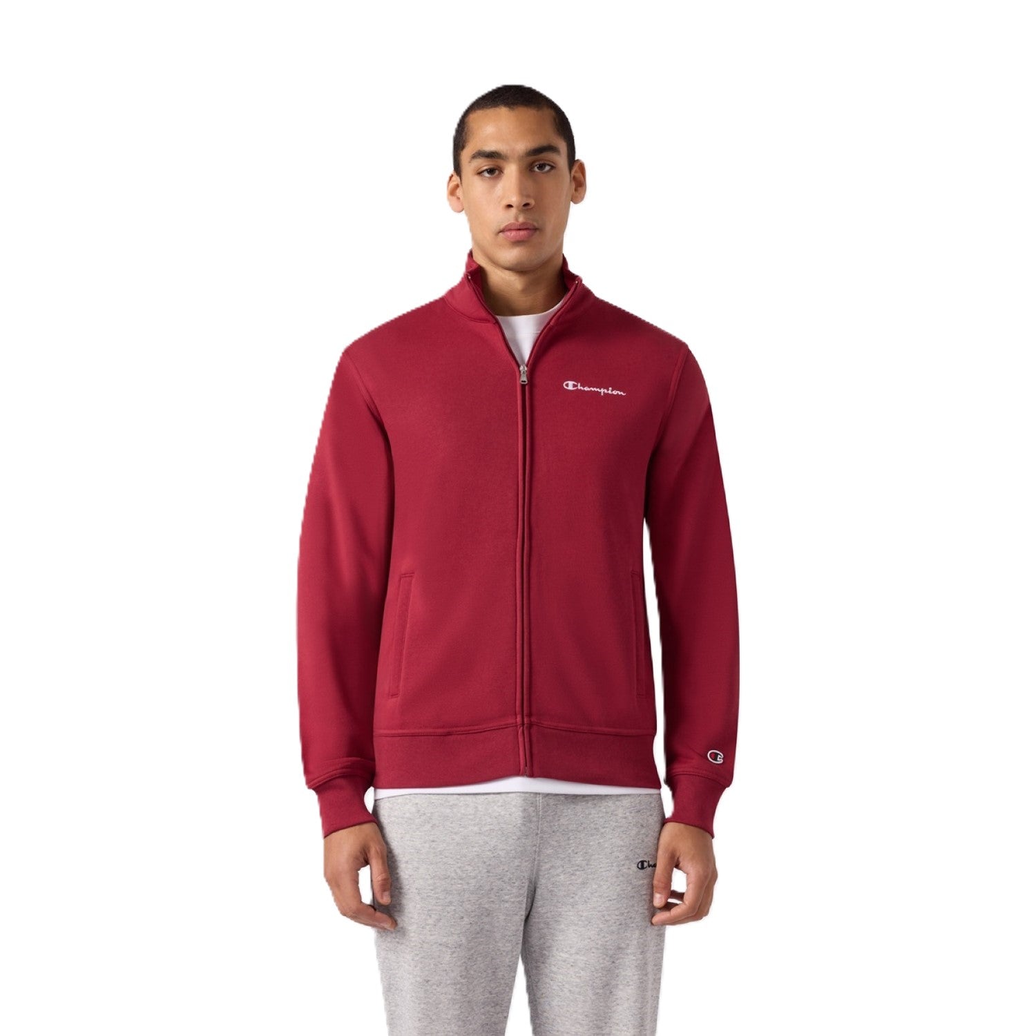 Champion Felpa con Zip Intera e Interno Felpato Icons da Uomo – 221796