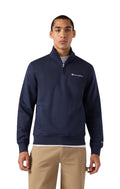 Champion Felpa Uomo con Mezza Zip e Interno Felpato Icons - 221797