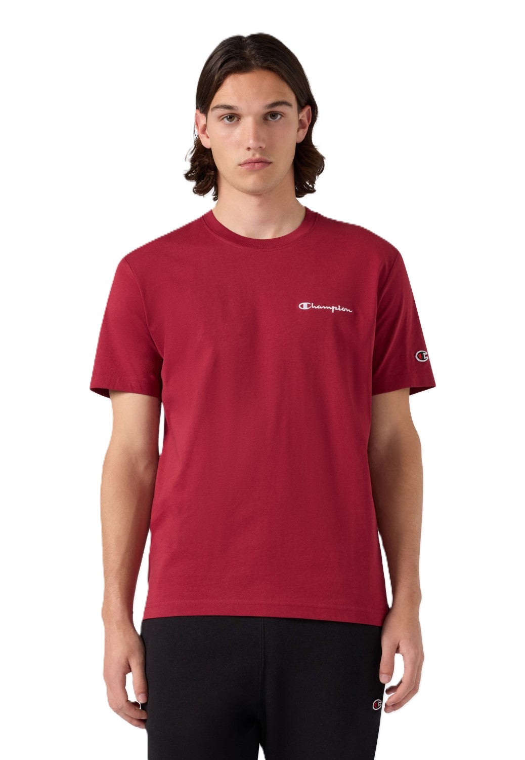 Champion T-Shirt Uomo Logo Piccolo Ricamato Icons - 221798