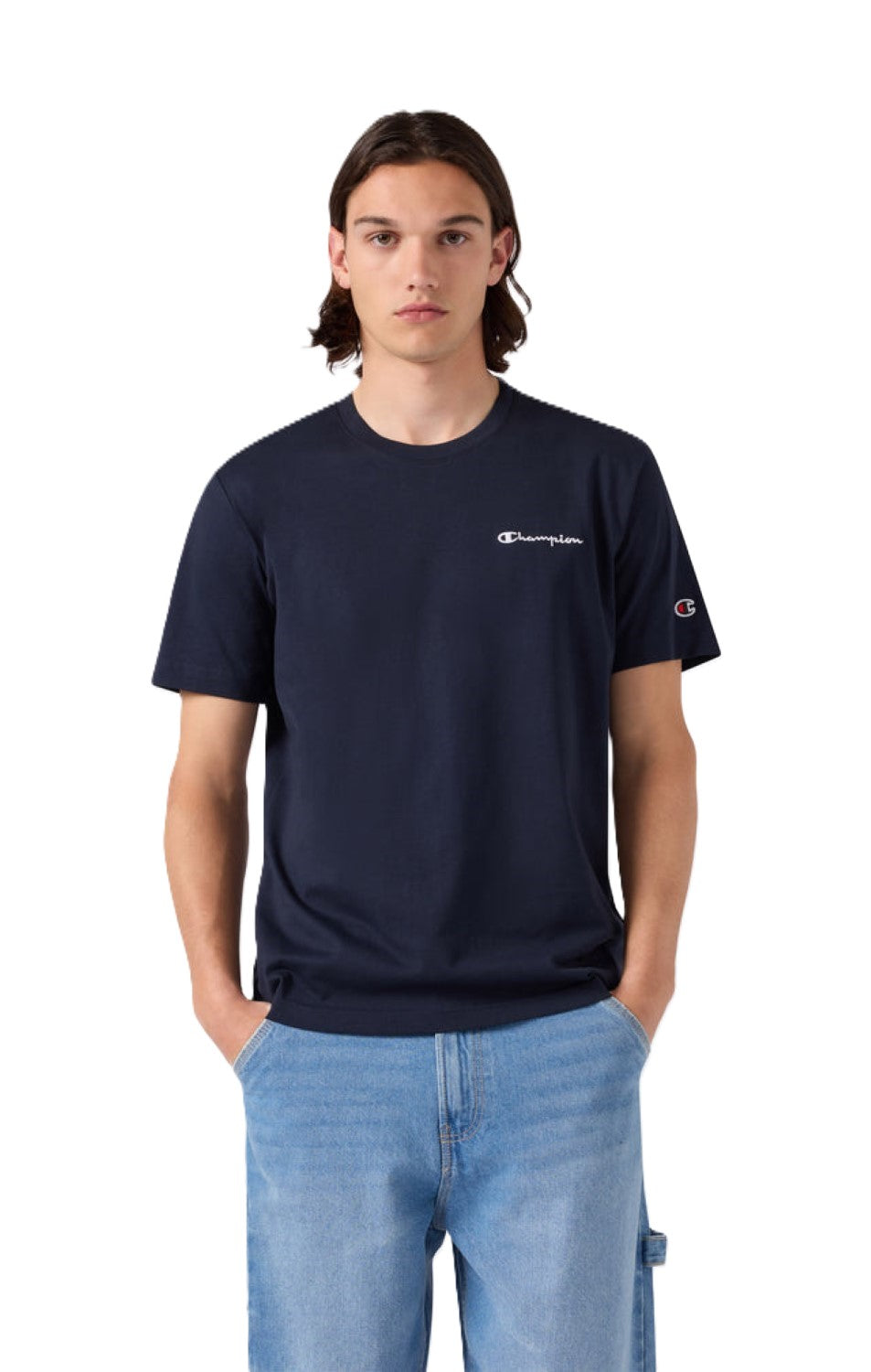 Champion T-Shirt Uomo Logo Piccolo Ricamato Icons - 221798