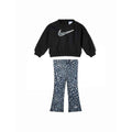 Nike Completo Bambina AOP Crew Legging Set - 36P168 - Black / White - vista 1