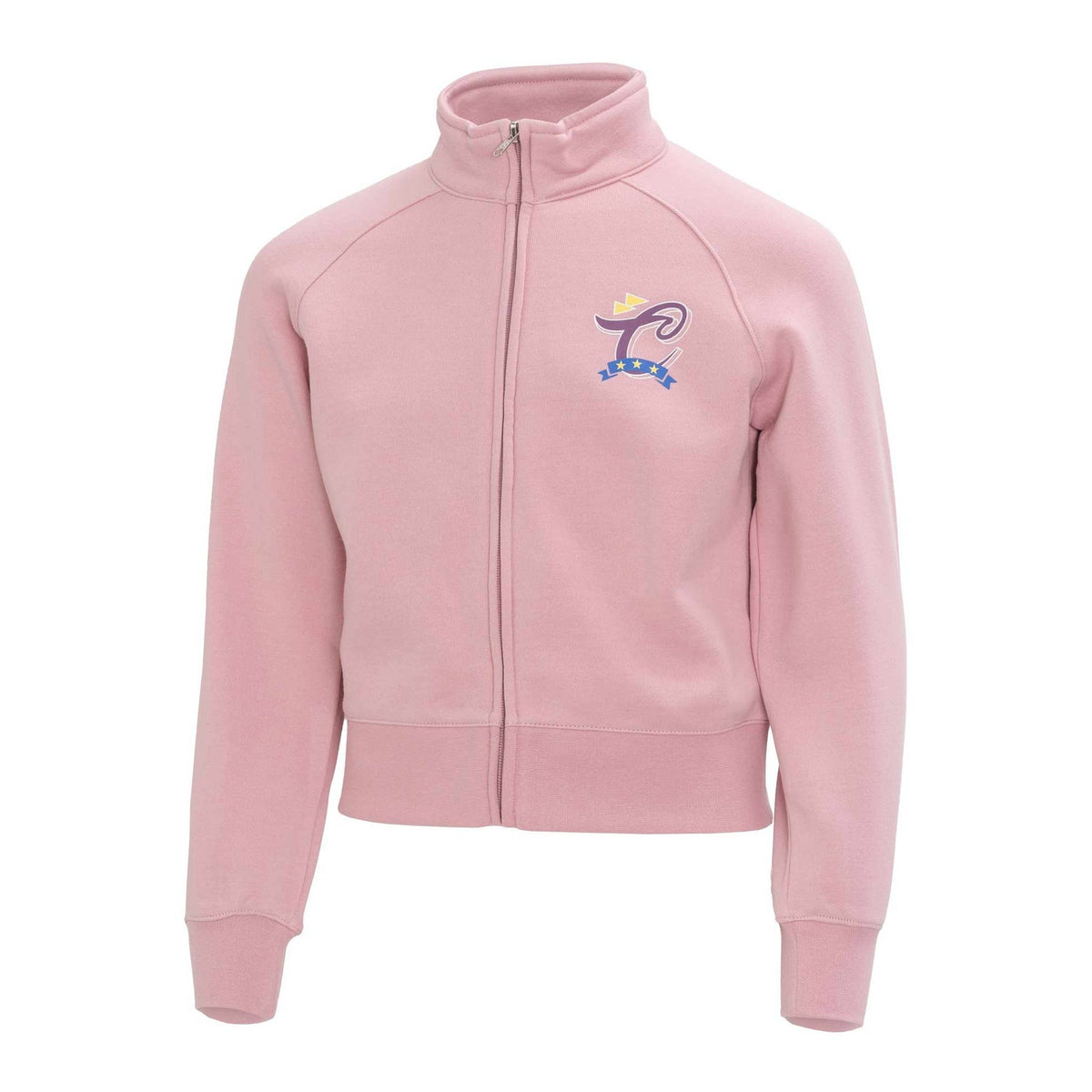 Champion Felpa Bambina Full Zip Graphic - 405220 - Rosa chiaro - vista 1