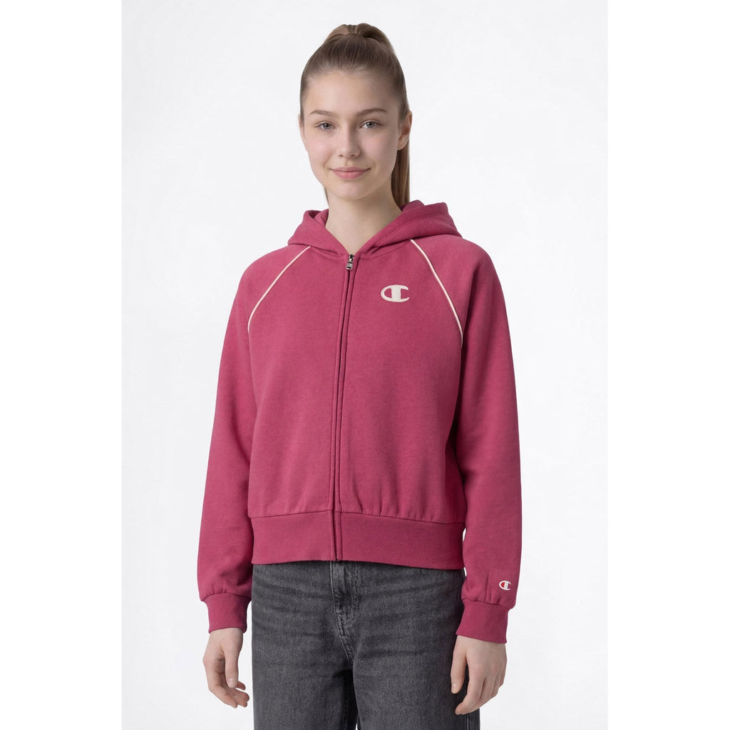 Champion Felpa Bambina Full Zip Hoodie - 405443 - Rosa lampone - vista 1