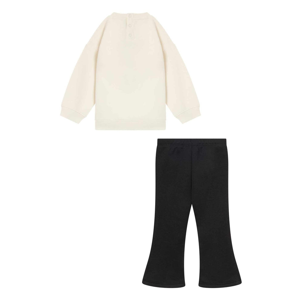 Champion Tuta Neonata Crewneck Flare - 405449 - Crema / Nero - vista 2