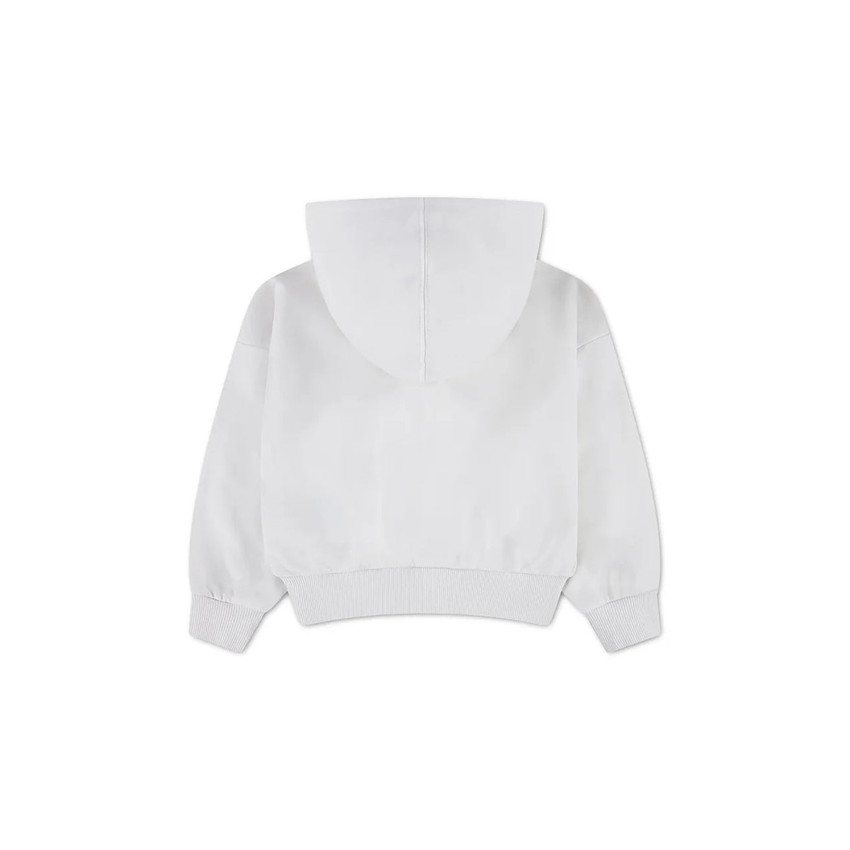 Converse Felpa con Cappuccio Ragazza Relaxed Graphic Hoodie - 4CJ841 - Vintage White Leopard Print - vista 2