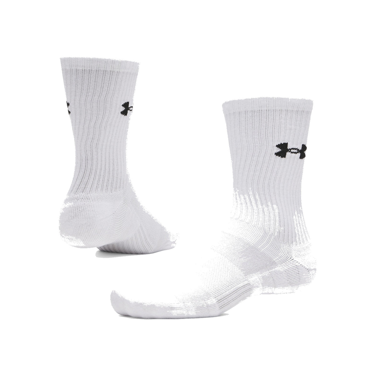 Under Armour Calze Unisex Performance Cotton Crew 3 Paia - 6009685 - 100 - vista 1