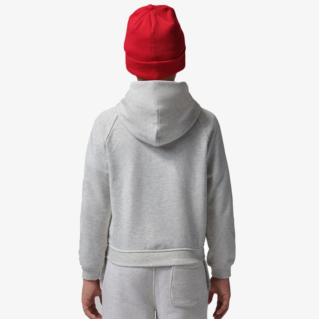 Nike Jordan Felpa con Zip e Cappuccio Junior Brooklyn Full Zip - 95G314 - Neutral Grey Heather - vista 2