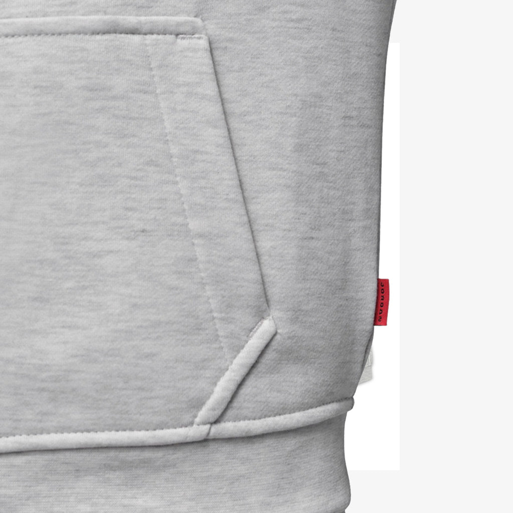 Nike Jordan Felpa con Zip e Cappuccio Junior Brooklyn Full Zip - 95G314 - Neutral Grey Heather - vista 4
