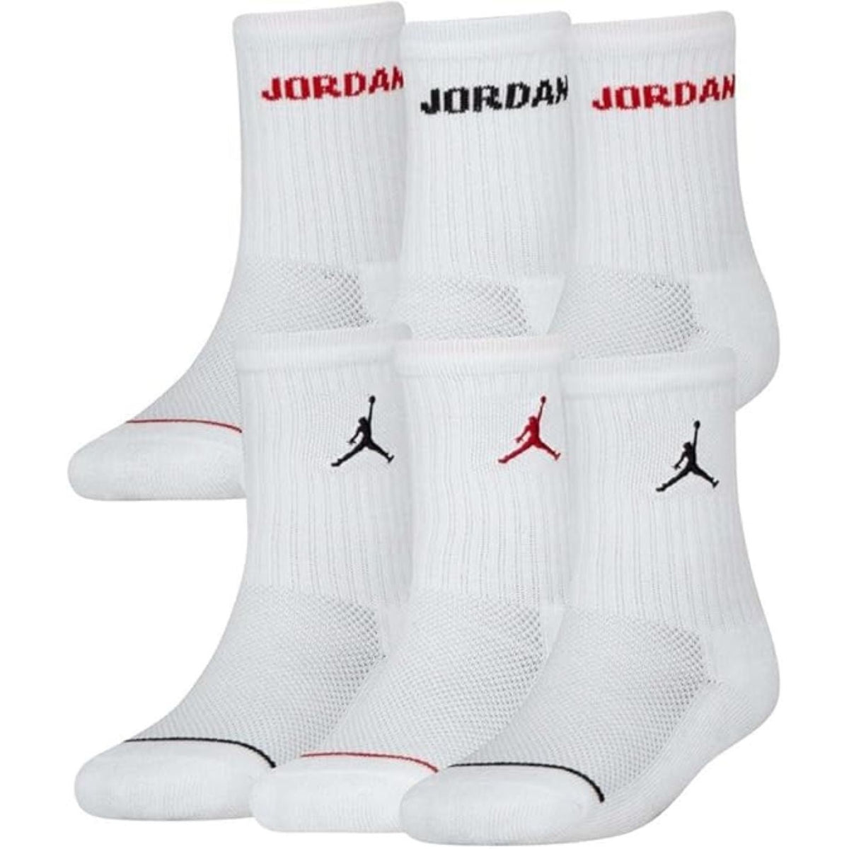 Nike Jordan Calze Junior Legend Crew 6 Paia - BJ0343 - White - vista 1