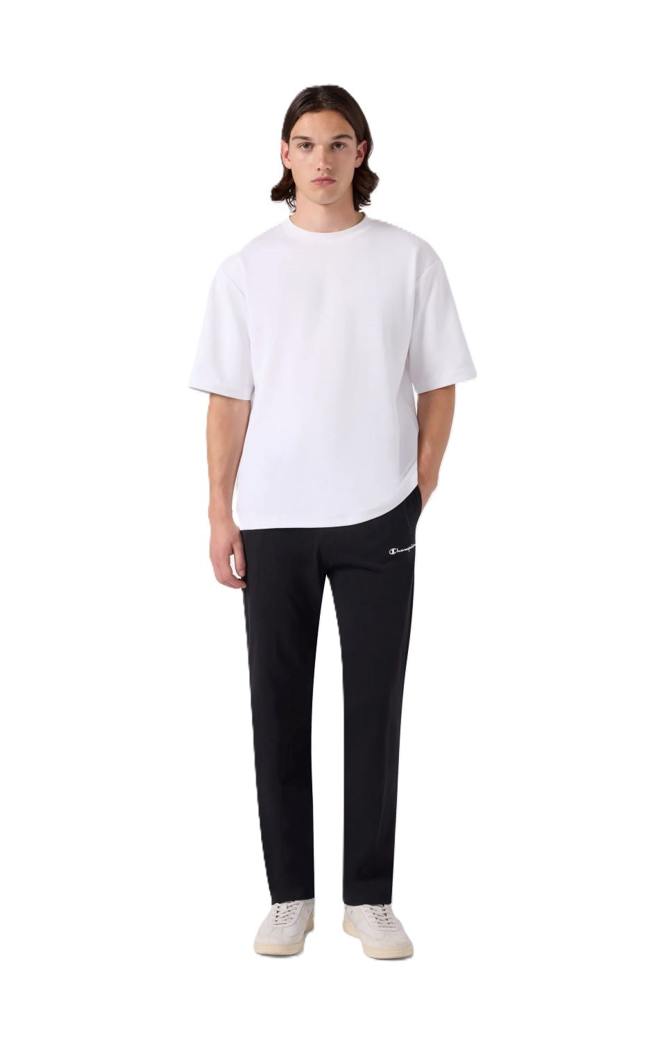 Champion Pantaloni Uomo in Jersey con Fondo Dritto Icons - 221805