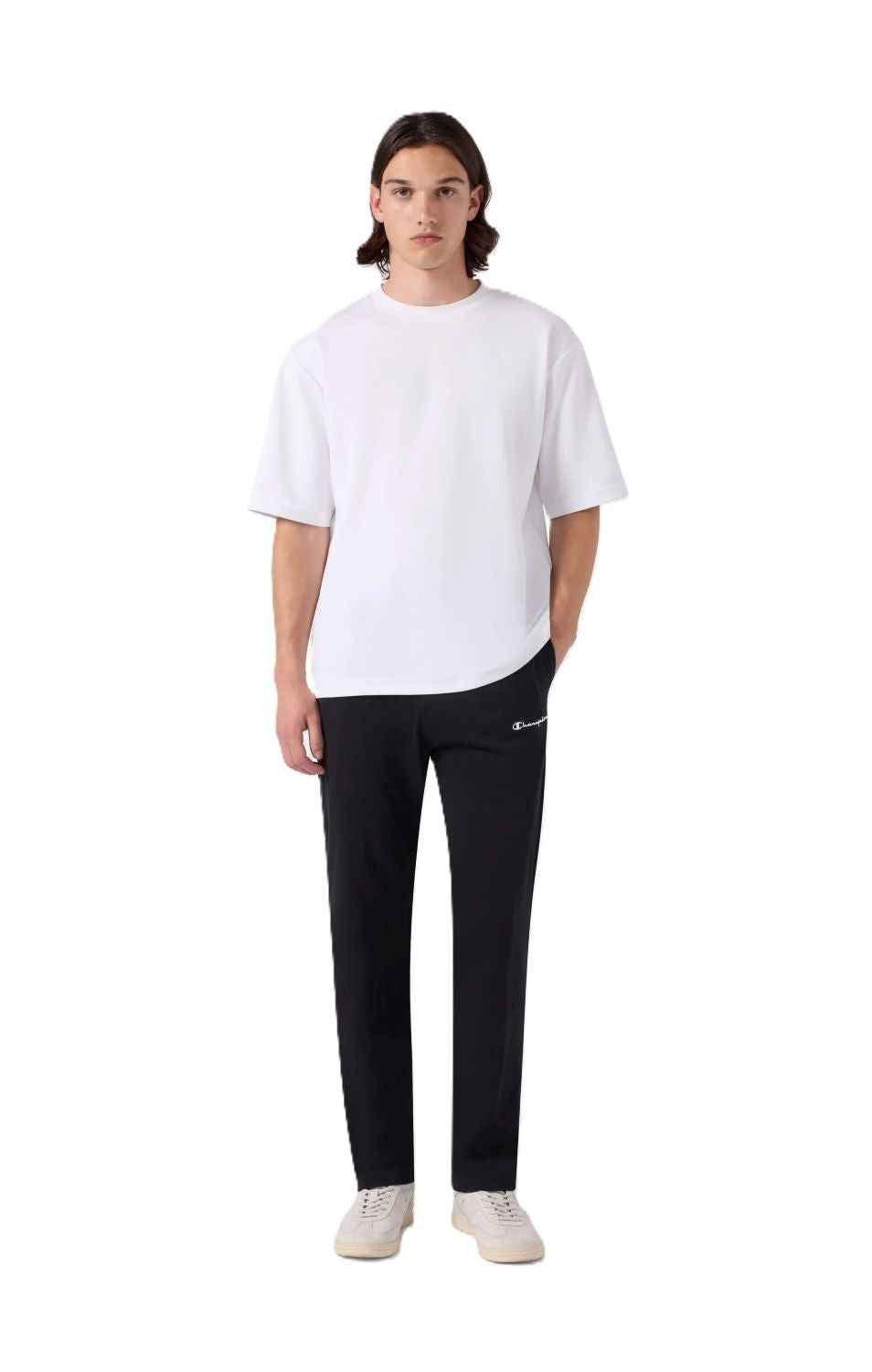 Champion Pantaloni Uomo in Jersey con Fondo Dritto Icons - 221805