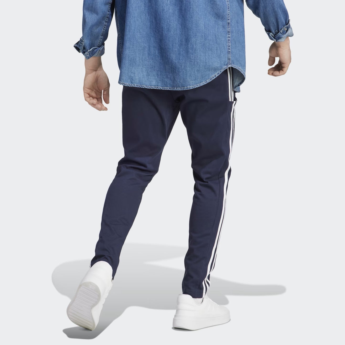 Adidas Pantaloni Jersey Uomo - Tapered Open Hem 3-Stripes - IC0045