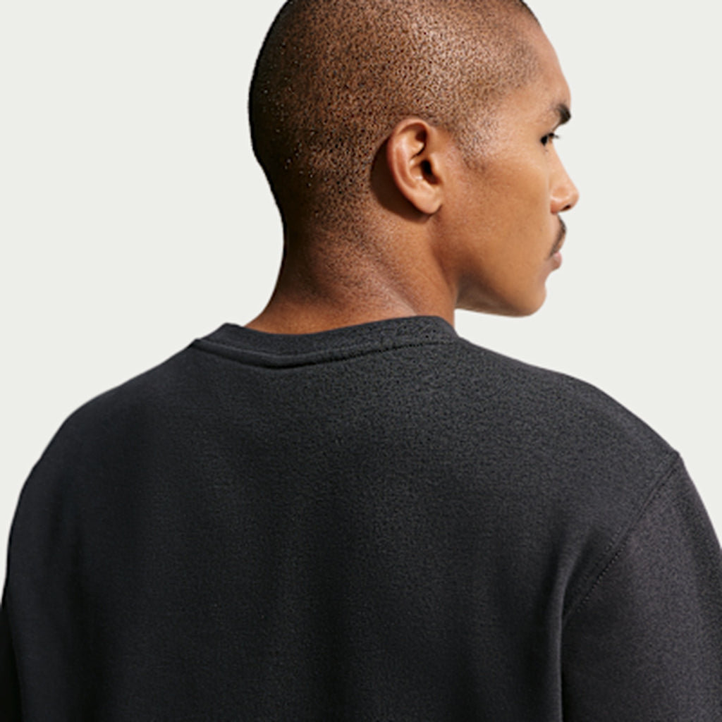 Nike Felpa Girocollo Uomo Club Fleece - FN3886 - Black / Black / White - vista 2