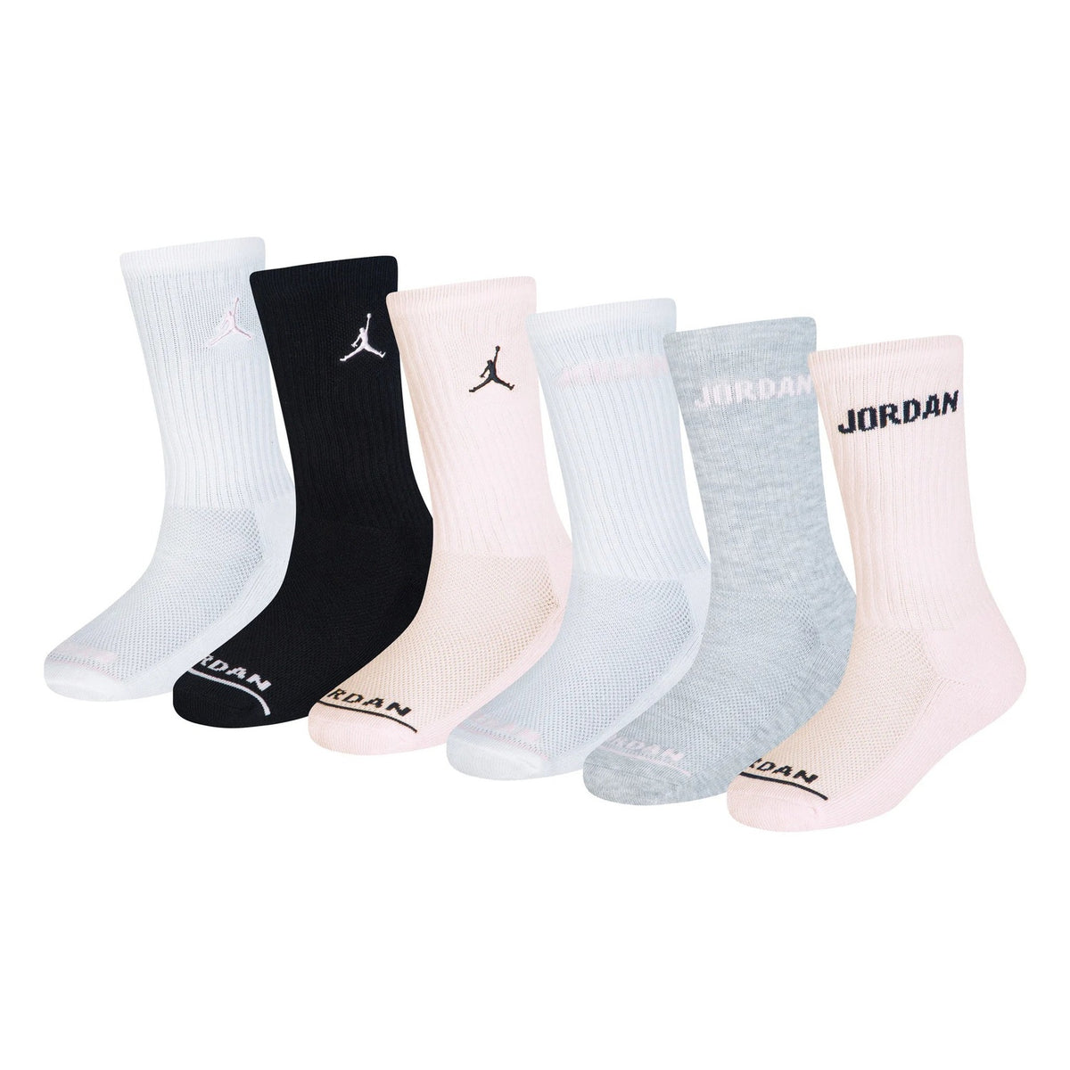 Nike Jordan Calze Bambina Legend Crew 6 Paia - GJ0484 - Pink Foam - vista 1