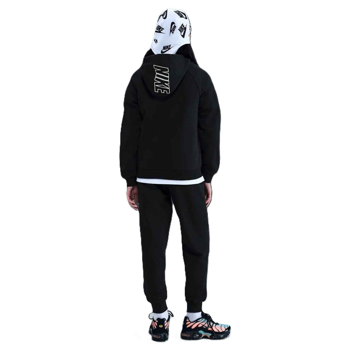 Nike Tuta Ragazzo Sportswear Club Fleece - HQ9318 - Black / White - vista 1