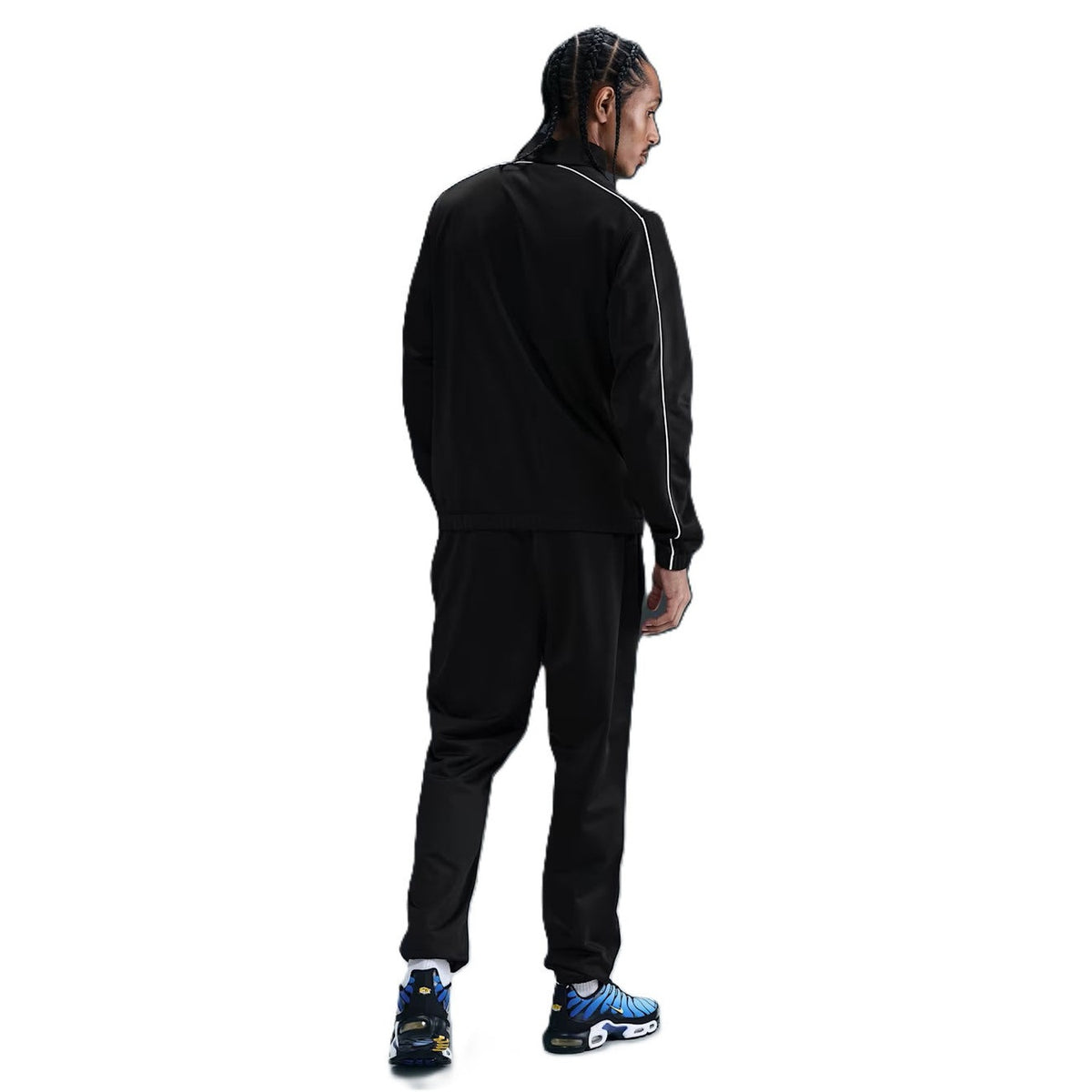 Nike Tuta Uomo Sportswear Club Knit - HV1444 - Black / Black / White / White - vista 2