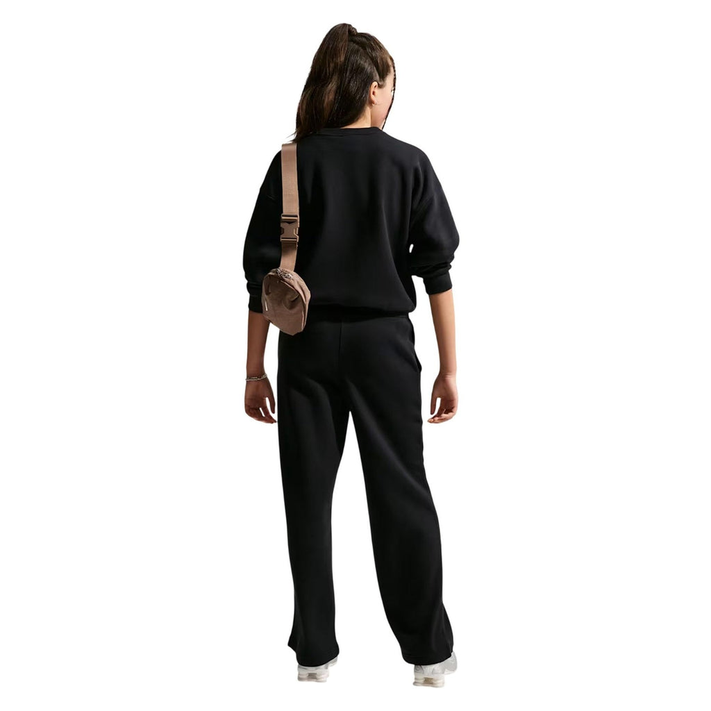 Nike Pantaloni Ragazza Sportswear Studio Fleece Open Hem - IM4973 - Black / White - vista 3