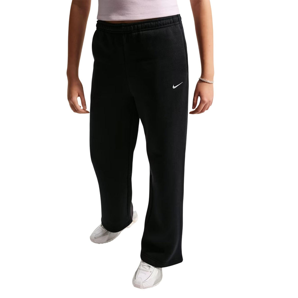 Nike Pantaloni Ragazza Sportswear Studio Fleece Open Hem - IM4973 - Black / White - vista 4