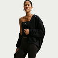 Nike Felpa con Zip e Cappuccio Donna Studio Fleece Medium Weight Oversize - IM8084 - Black - vista 1