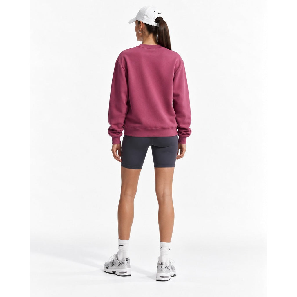 Nike Felpa Girocollo Donna Studio Fleece Medium Weight - IM8098 - Pink Smoke / Sail - vista 3