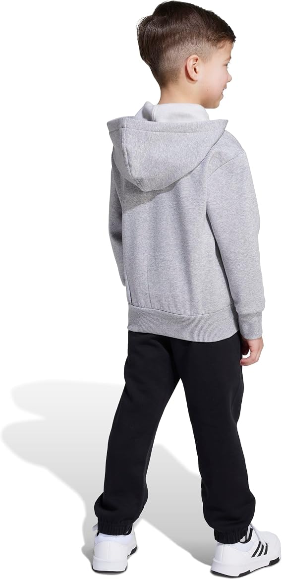 Adidas tuta full zip 3 Striper Essential Full Logo per bambini