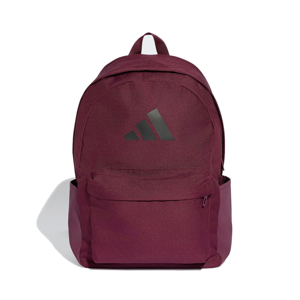 Adidas Zaino Unisex Classic 3 Bar Logo - KQ6741 - Maroon/Black - vista 1