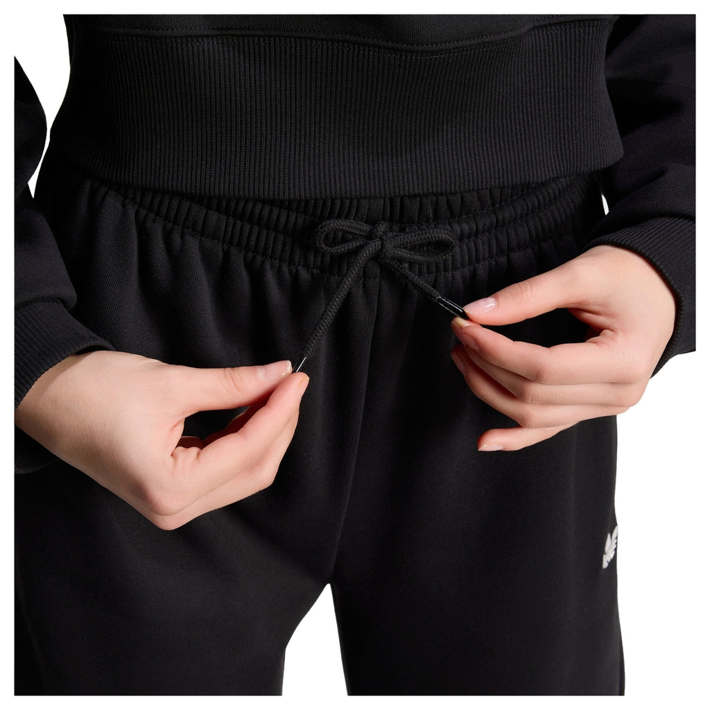 Adidas Pantaloni Junior Wide Leg Fleece - KQ8430 - Black - vista 2