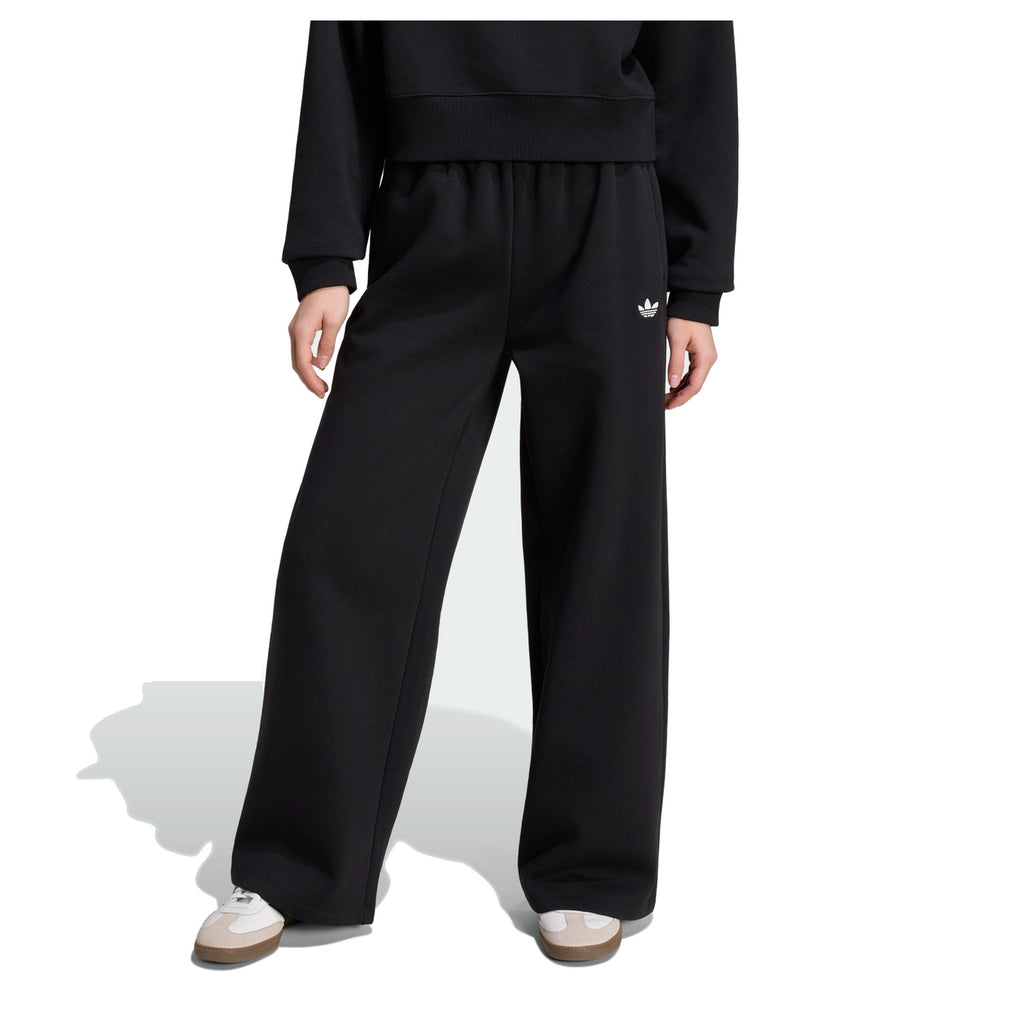 Adidas Pantaloni Junior Wide Leg Fleece - KQ8430 - Black - vista 4