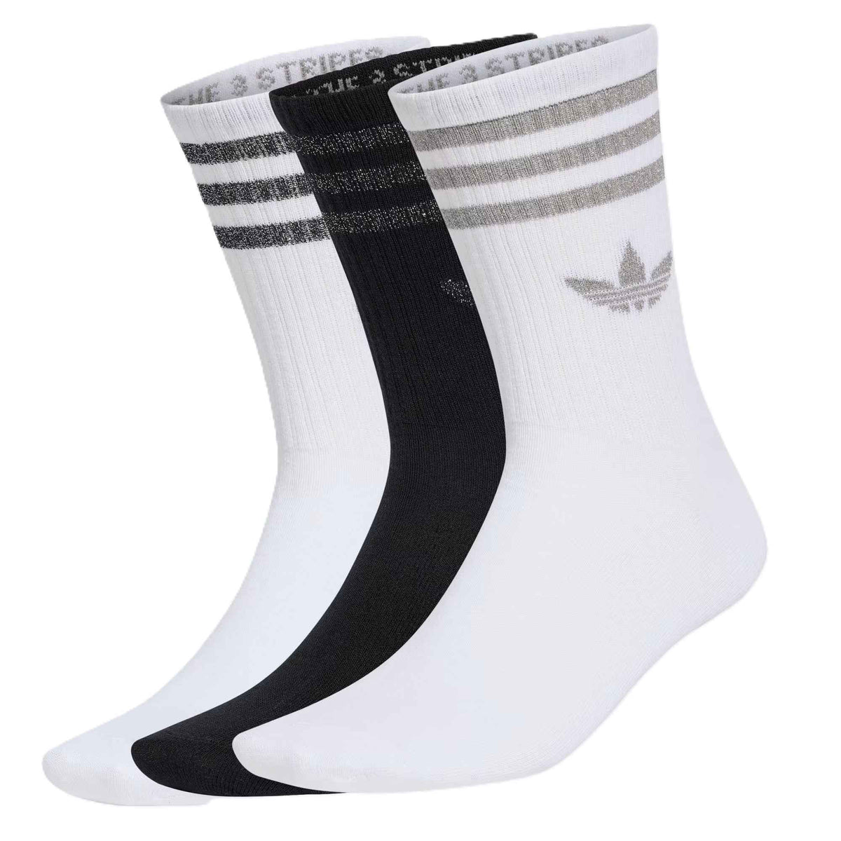Adidas CALZINI CON STRISCE GLITTER 3 PAIA - Spoorty
