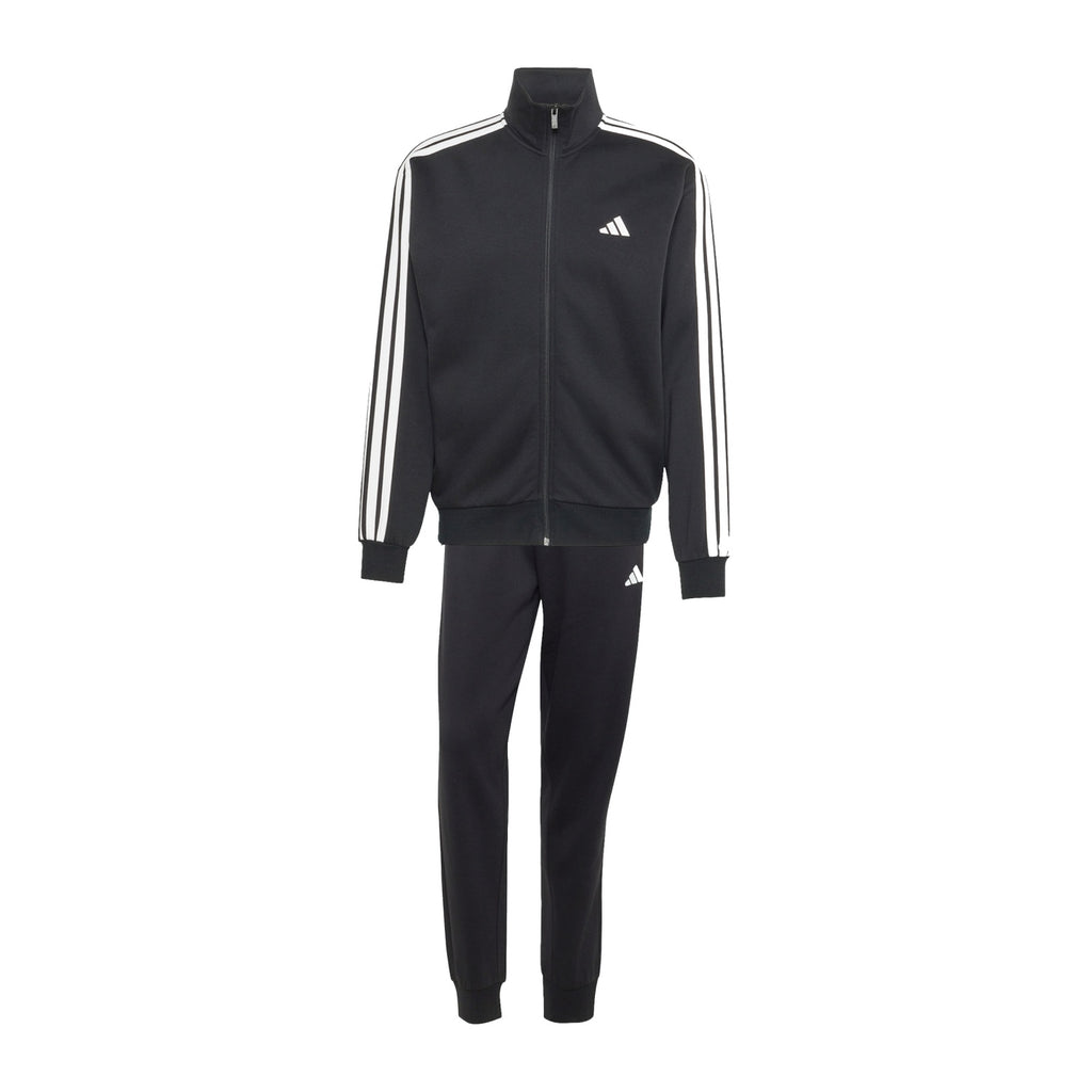 Adidas Tuta Uomo 3 Stripes Fleece - KY2284 - Black/White - vista 1