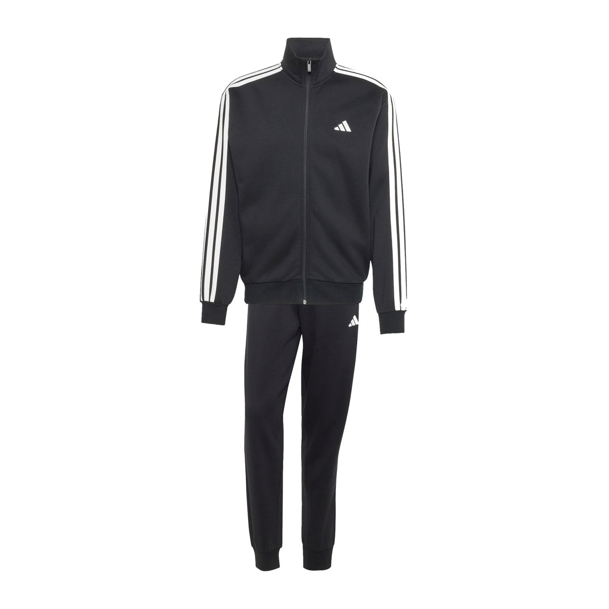 Adidas Tuta Uomo 3 Stripes Fleece - KY2284 - Black/White - vista 1