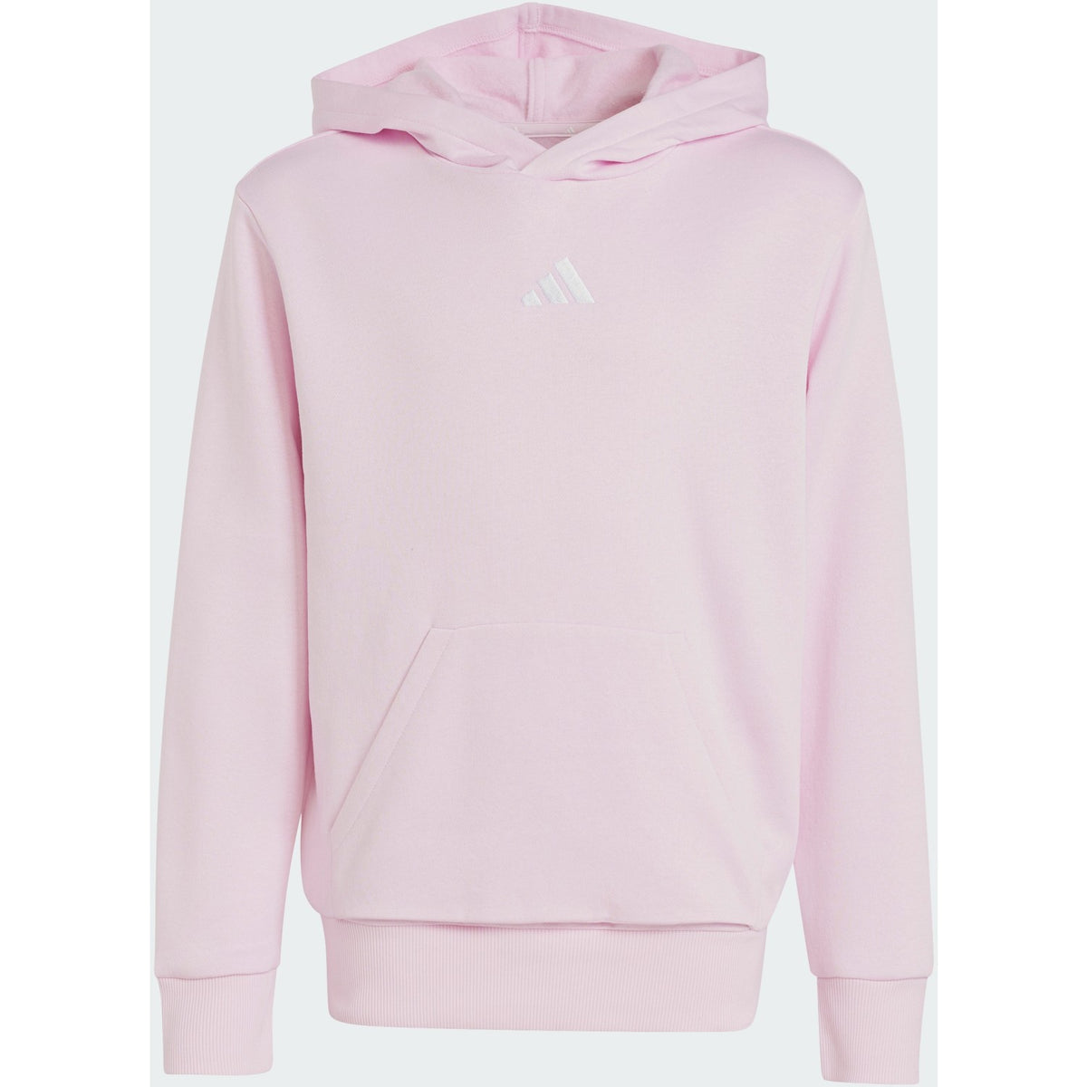 Adidas Felpa con Cappuccio Junior Essentials Small Logo - JC9773 - Rosa chiaro / Bianco - vista principale