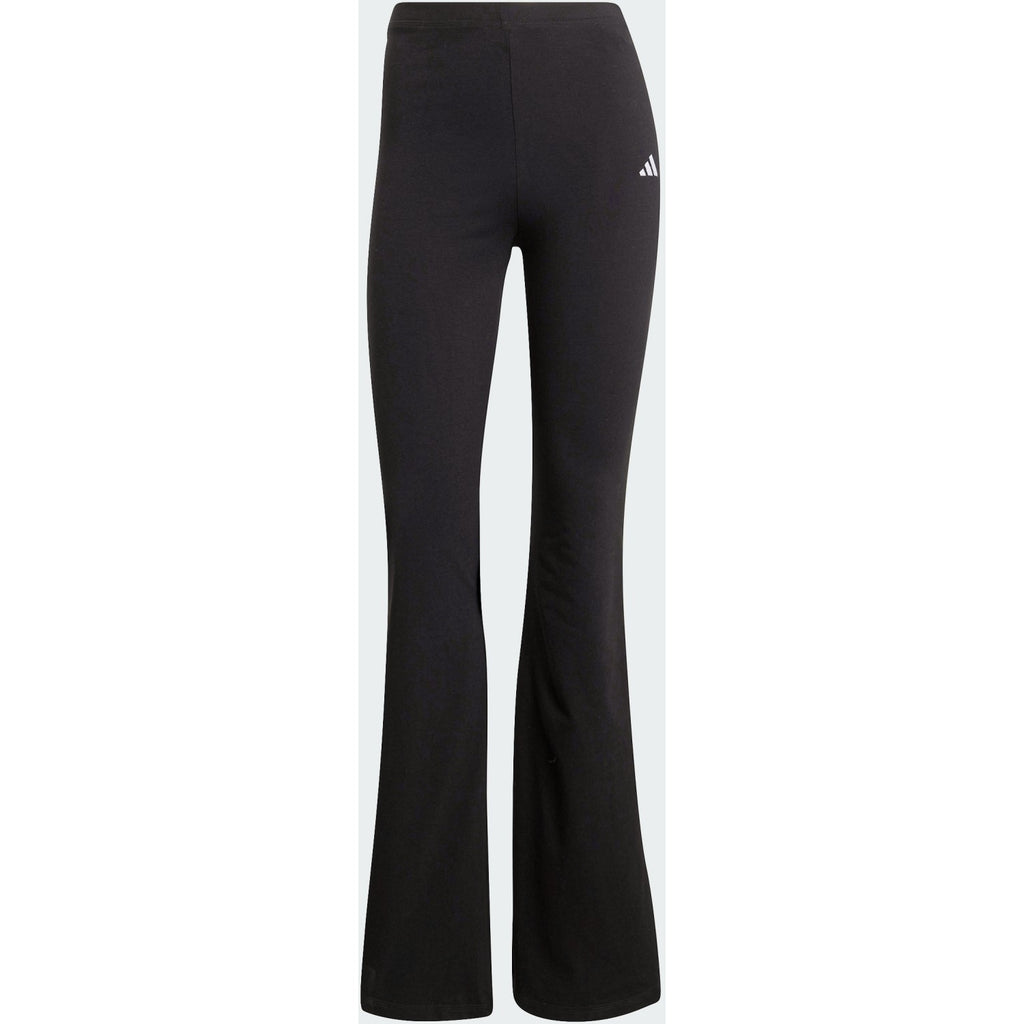 Adidas Leggings Donna Essentials Small Logo Flared - JD9961 - Nero / Bianco - vista principale