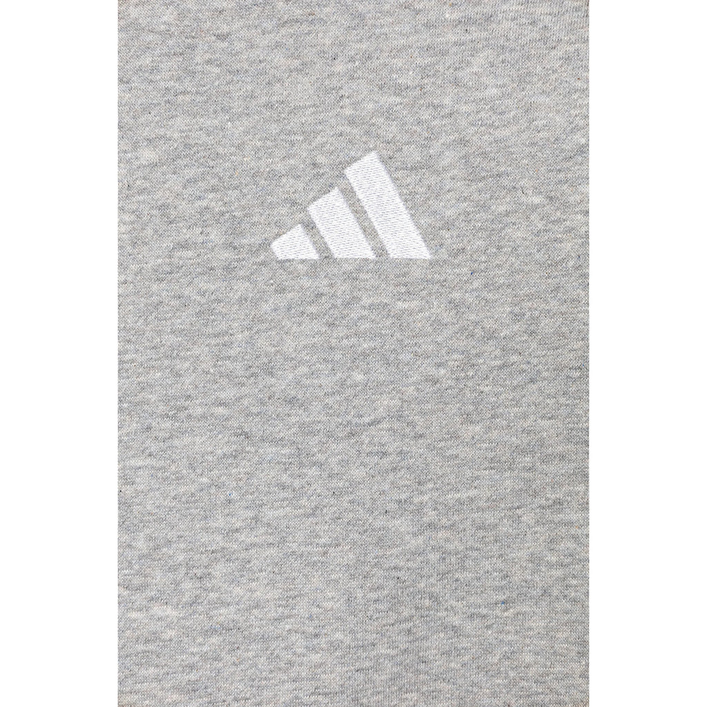 Adidas Felpa con Cappuccio Junior Essentials Small Logo - JV9995 - Grigio mélange / Bianco - vista 3